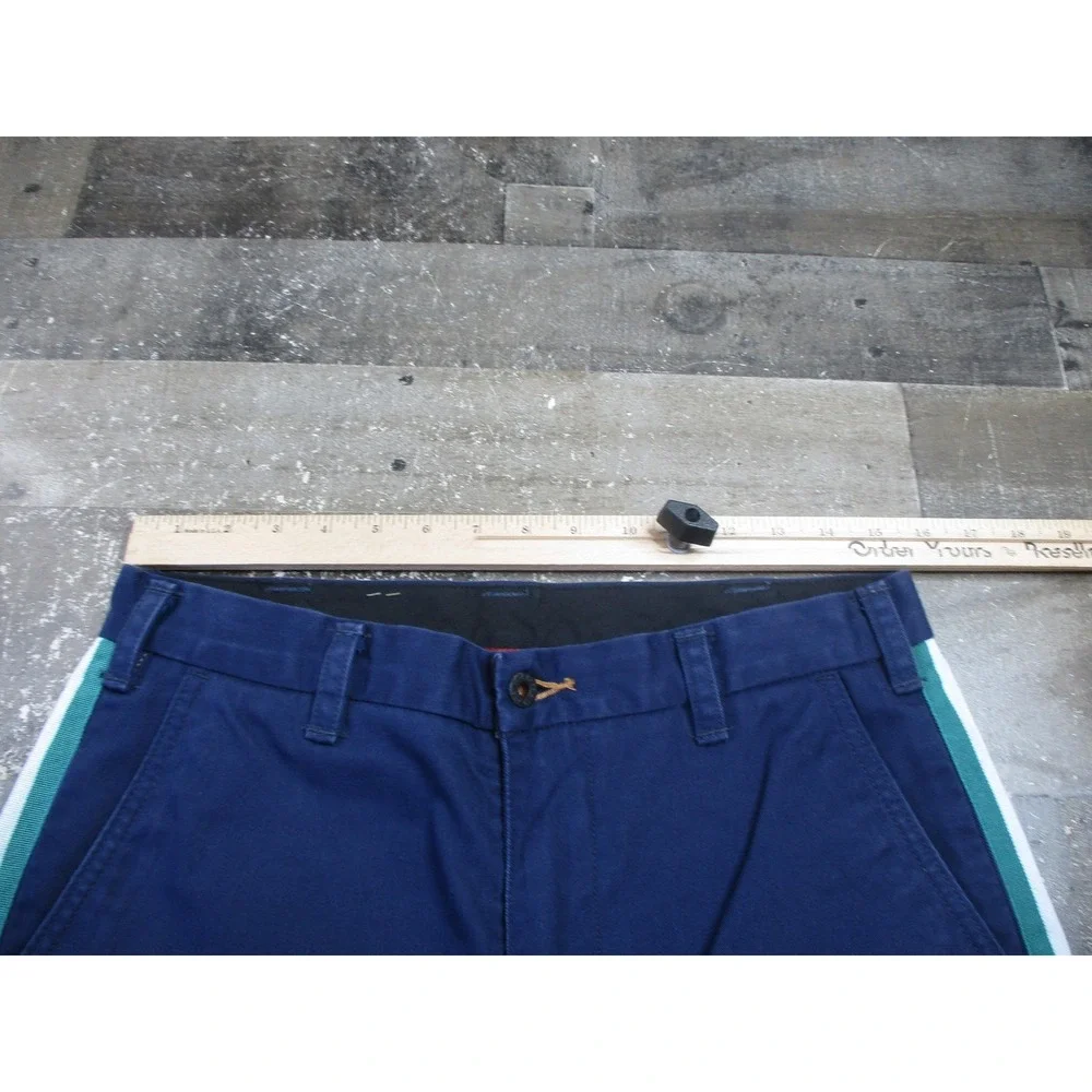 Levis Skateboarding Pants Mens 31x30 Navy Blue Side Stripe Chino 95588-0024